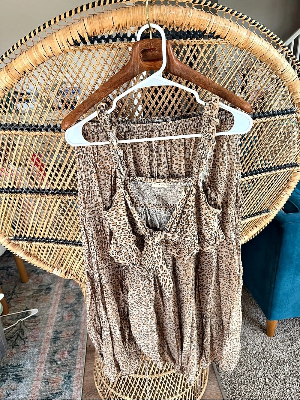 Spell & The Gypsy Animal Print Maxi Dress Size Small